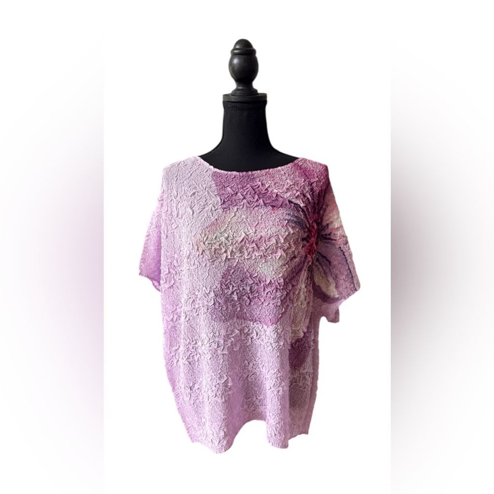 Chico's Pink Floral Lace Blouse